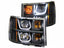 Anzo Black U-Bar Projector Headlights
