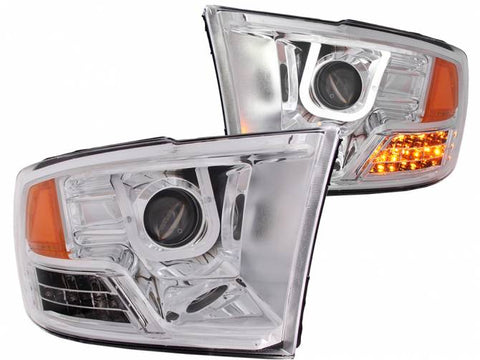Anzo Chrome U-Bar Projector Headlights