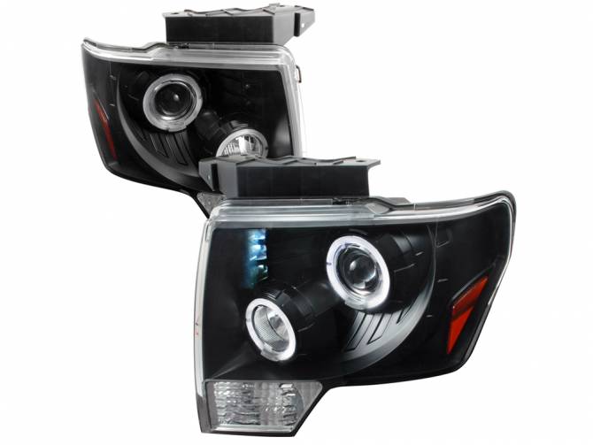 SPEC-D Black Halo Projector Headlights
