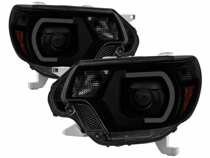 Xtune Smoked Black DRL Projector Headlights